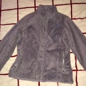 grey northface jacket